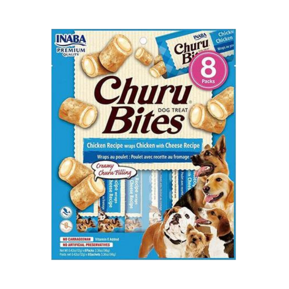 INABA Churu Bites Chicken with Cheese 8 x12g